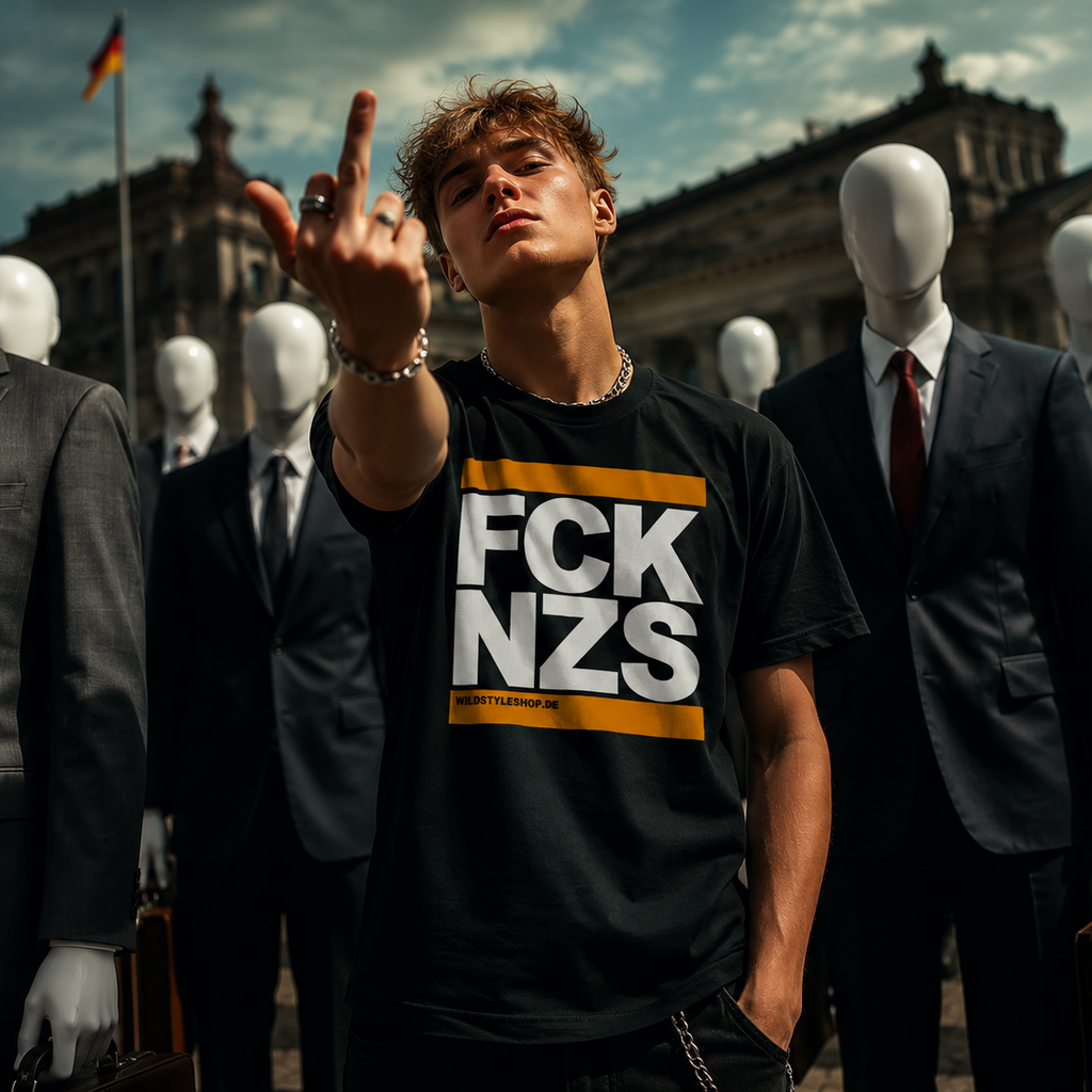 FCK NZS Premium T-Shirts + 10 Gratis Sticker
