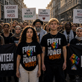 FIGHT THE POWER - UNITED! Premium T-Shirts + 10 Gratis Sticker