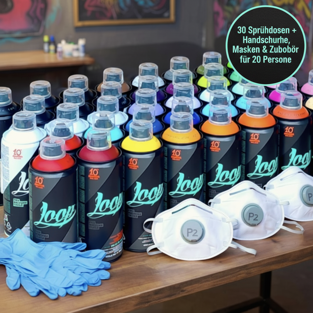 Graffiti Action XL Bundle (für 20 Teilnehmer:in)