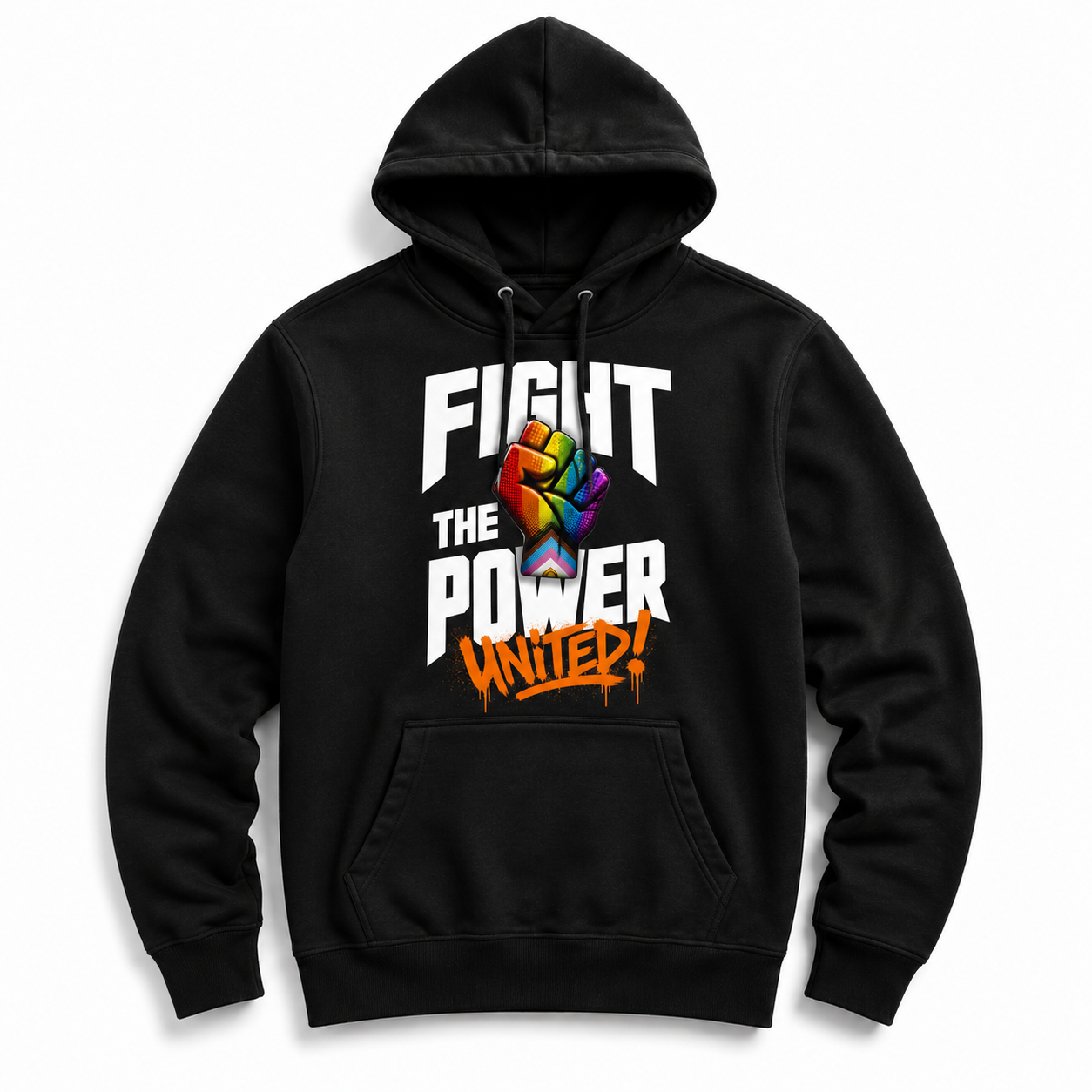 "Fight the Power UNITED" Premium Hoody + 10 Gratis Sticker